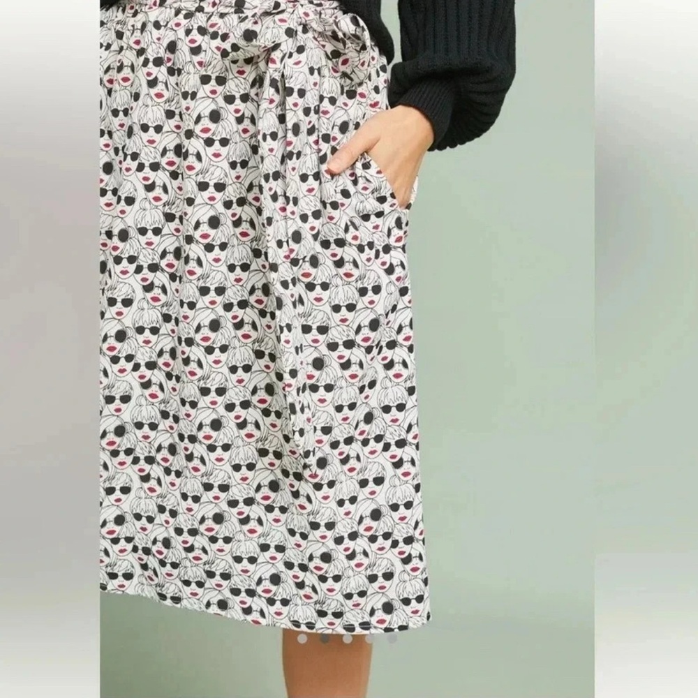 Anthropologie | Getaway printed skirt